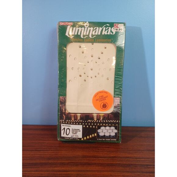 Festive Candles Luminarias 10 . Fire Retardant . Made In U.S.A. Candles ITALY - Picture 1 of 4